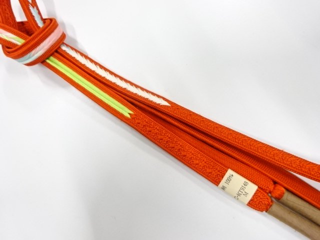未使用品　正絹　手組帯締め